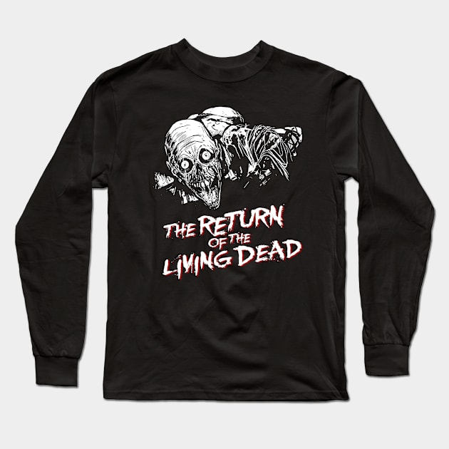 Graphic Comedy Horror Films Characters Long Sleeve T-Shirt by QueenSNAKE